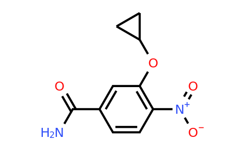 CAS 1243321-60-9 | 3-Cyclopropoxy-4-nitrobenzamide