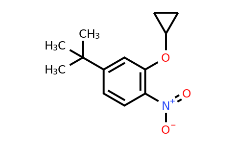 CAS 1243321-61-0 | 4-Tert-butyl-2-cyclopropoxy-1-nitrobenzene