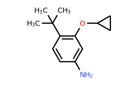 CAS 1243321-66-5 | 4-Tert-butyl-3-cyclopropoxyaniline