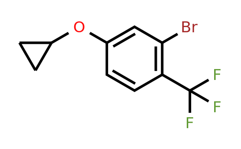 CAS 1243321-94-9 | 2-Bromo-4-cyclopropoxy-1-(trifluoromethyl)benzene