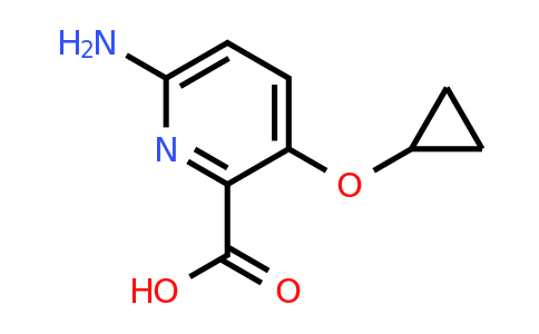 CAS 1243321-99-4 | 6-Amino-3-cyclopropoxypicolinic acid