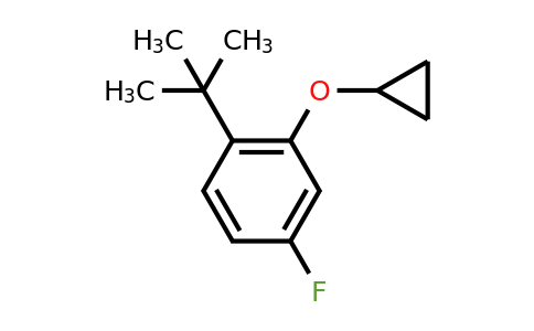 CAS 1243322-03-3 | 1-Tert-butyl-2-cyclopropoxy-4-fluorobenzene