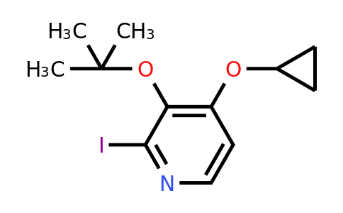 CAS 1243322-28-2 | 3-Tert-butoxy-4-cyclopropoxy-2-iodopyridine