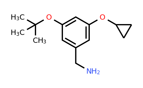 CAS 1243322-29-3 | (3-Tert-butoxy-5-cyclopropoxyphenyl)methanamine