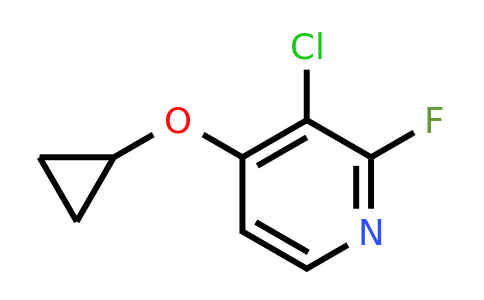 CAS 1243322-50-0 | 3-Chloro-4-cyclopropoxy-2-fluoropyridine