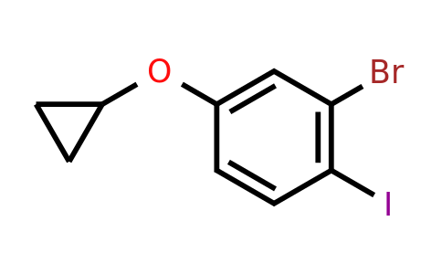 CAS 1243322-56-6 | 2-Bromo-4-cyclopropoxy-1-iodobenzene