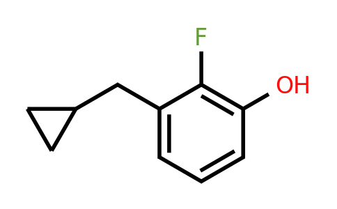 CAS 1243322-61-3 | 3-(Cyclopropylmethyl)-2-fluorophenol