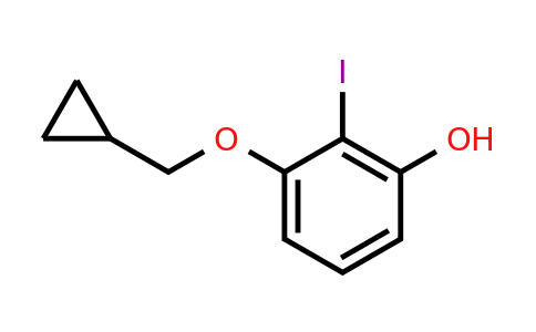 CAS 1243322-65-7 | 3-(Cyclopropylmethoxy)-2-iodophenol