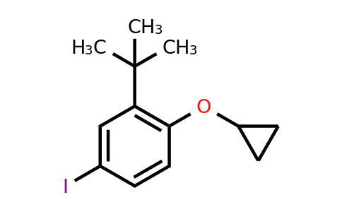 CAS 1243322-71-5 | 2-Tert-butyl-1-cyclopropoxy-4-iodobenzene