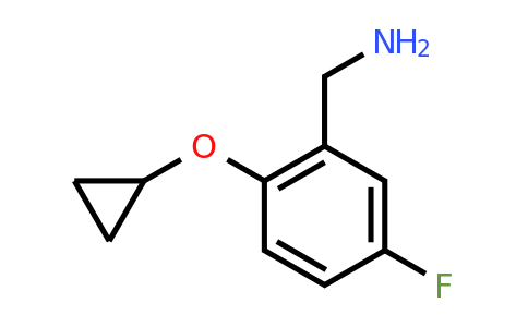 CAS 1243322-85-1 | (2-Cyclopropoxy-5-fluorophenyl)methanamine