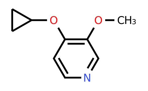 CAS 1243322-86-2 | 4-Cyclopropoxy-3-methoxypyridine