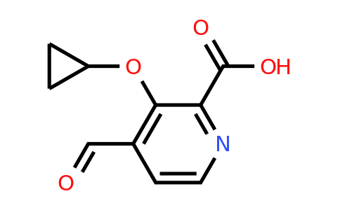 CAS 1243322-93-1 | 3-Cyclopropoxy-4-formylpicolinic acid