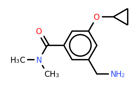 CAS 1243322-96-4 | 3-(Aminomethyl)-5-cyclopropoxy-N,n-dimethylbenzamide