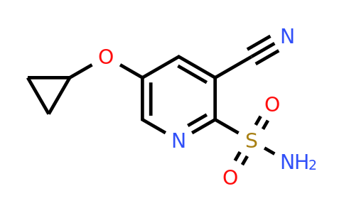 CAS 1243322-98-6 | 3-Cyano-5-cyclopropoxypyridine-2-sulfonamide