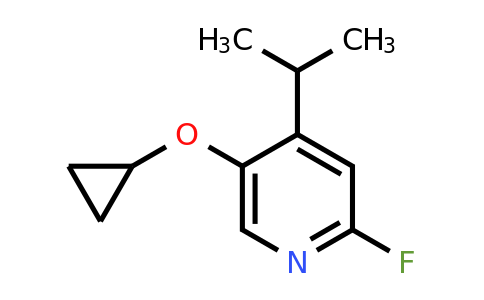 CAS 1243323-00-3 | 5-Cyclopropoxy-2-fluoro-4-(propan-2-YL)pyridine