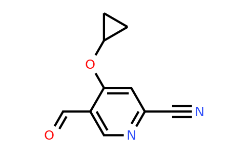 CAS 1243323-02-5 | 4-Cyclopropoxy-5-formylpicolinonitrile