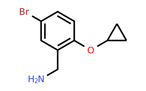 CAS 1243323-06-9 | (5-Bromo-2-cyclopropoxyphenyl)methanamine