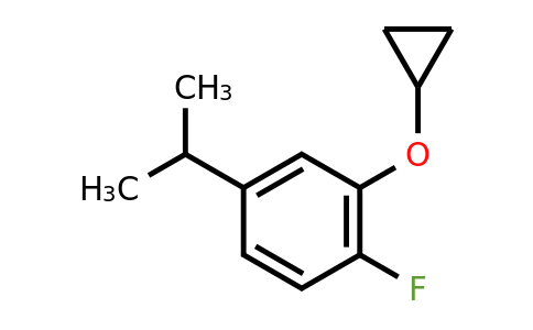 CAS 1243323-10-5 | 2-Cyclopropoxy-1-fluoro-4-(propan-2-YL)benzene