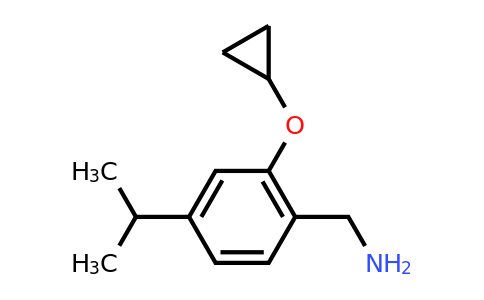 CAS 1243323-12-7 | (2-Cyclopropoxy-4-isopropylphenyl)methanamine