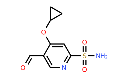 CAS 1243323-13-8 | 4-Cyclopropoxy-5-formylpyridine-2-sulfonamide