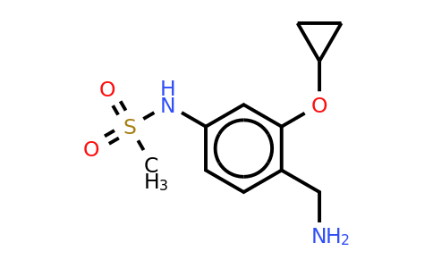 CAS 1243323-15-0 | N-(4-(aminomethyl)-3-cyclopropoxyphenyl)methanesulfonamide