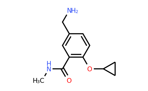 CAS 1243323-19-4 | 5-(Aminomethyl)-2-cyclopropoxy-N-methylbenzamide