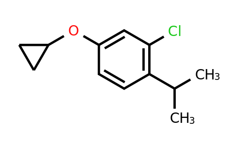 CAS 1243323-22-9 | 2-Chloro-4-cyclopropoxy-1-(propan-2-YL)benzene