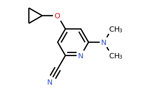 CAS 1243323-27-4 | 4-Cyclopropoxy-6-(dimethylamino)picolinonitrile