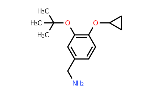 CAS 1243323-29-6 | (3-Tert-butoxy-4-cyclopropoxyphenyl)methanamine
