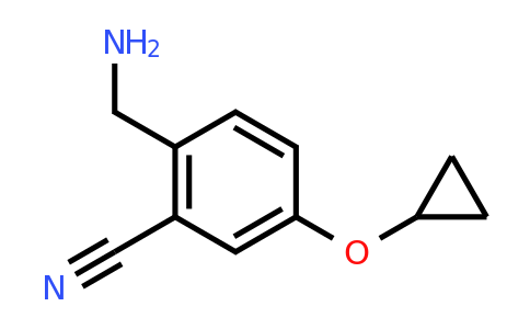 CAS 1243323-30-9 | 2-(Aminomethyl)-5-cyclopropoxybenzonitrile