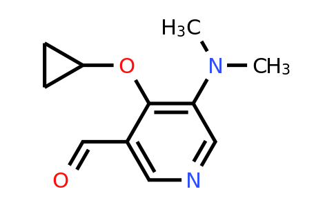 CAS 1243323-35-4 | 4-Cyclopropoxy-5-(dimethylamino)nicotinaldehyde