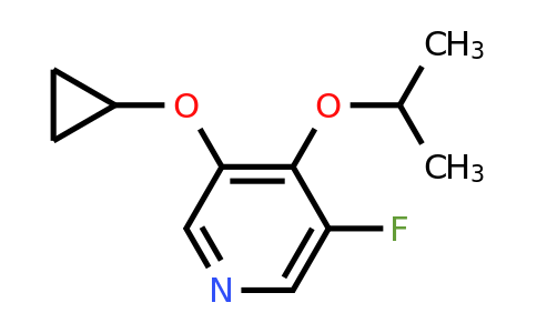 CAS 1243323-36-5 | 3-Cyclopropoxy-5-fluoro-4-isopropoxypyridine