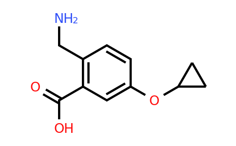 CAS 1243323-37-6 | 2-(Aminomethyl)-5-cyclopropoxybenzoic acid