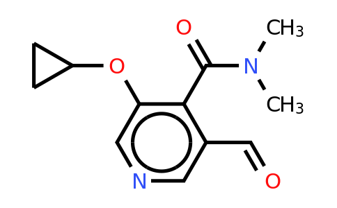 CAS 1243323-41-2 | 3-Cyclopropoxy-5-formyl-N,n-dimethylisonicotinamide