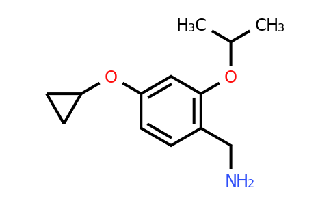 CAS 1243323-44-5 | (4-Cyclopropoxy-2-isopropoxyphenyl)methanamine