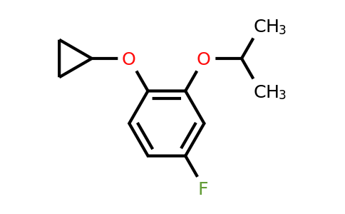 CAS 1243323-47-8 | 1-Cyclopropoxy-4-fluoro-2-(propan-2-yloxy)benzene