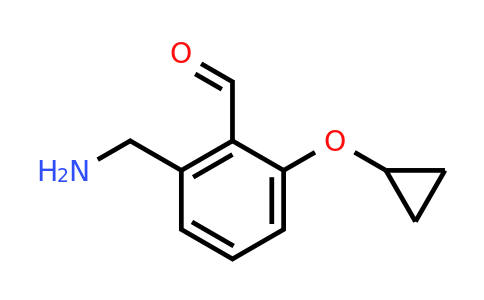 CAS 1243323-53-6 | 2-(Aminomethyl)-6-cyclopropoxybenzaldehyde