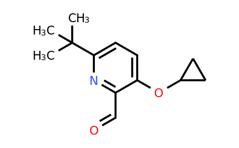 CAS 1243323-63-8 | 6-Tert-butyl-3-cyclopropoxypicolinaldehyde