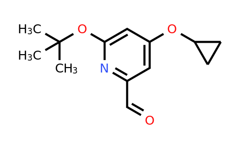 CAS 1243323-66-1 | 6-Tert-butoxy-4-cyclopropoxypicolinaldehyde