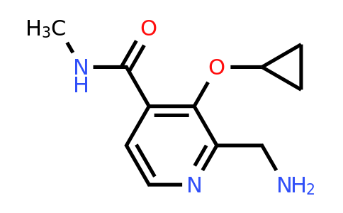 CAS 1243323-69-4 | 2-(Aminomethyl)-3-cyclopropoxy-N-methylisonicotinamide