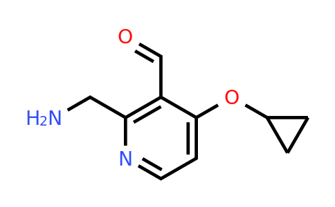 CAS 1243323-75-2 | 2-(Aminomethyl)-4-cyclopropoxynicotinaldehyde