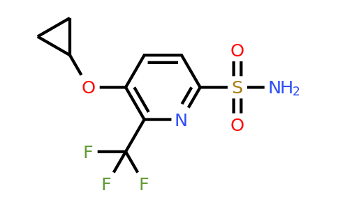 CAS 1243323-79-6 | 5-Cyclopropoxy-6-(trifluoromethyl)pyridine-2-sulfonamide