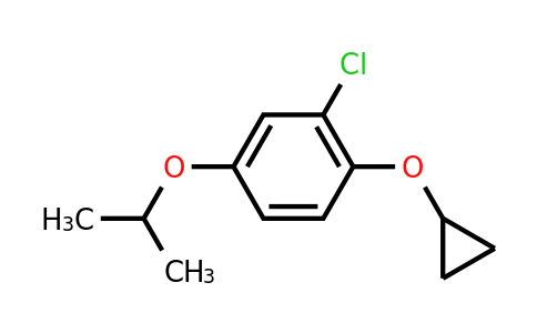 CAS 1243323-80-9 | 2-Chloro-1-cyclopropoxy-4-isopropoxybenzene