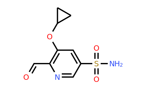 CAS 1243323-81-0 | 5-Cyclopropoxy-6-formylpyridine-3-sulfonamide