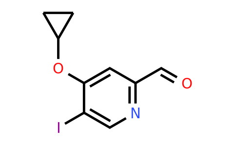 CAS 1243323-85-4 | 4-Cyclopropoxy-5-iodopicolinaldehyde