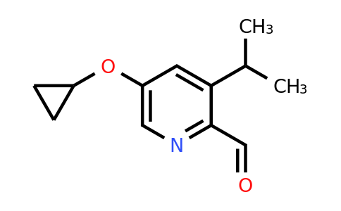 CAS 1243323-90-1 | 5-Cyclopropoxy-3-isopropylpicolinaldehyde