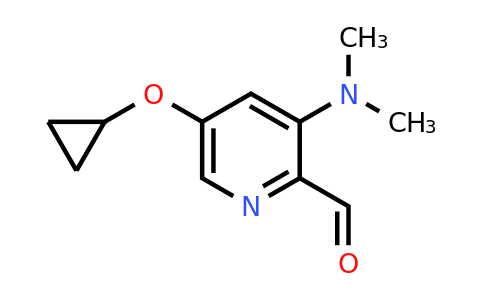 CAS 1243324-00-6 | 5-Cyclopropoxy-3-(dimethylamino)picolinaldehyde