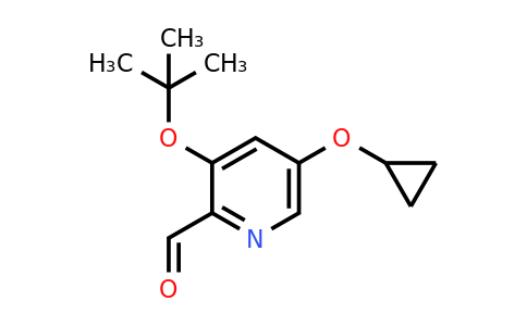 CAS 1243324-25-5 | 3-Tert-butoxy-5-cyclopropoxypicolinaldehyde