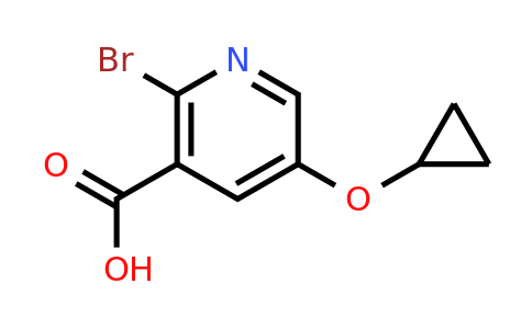 CAS 1243324-28-8 | 2-Bromo-5-cyclopropoxynicotinic acid