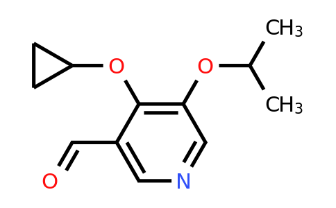 CAS 1243324-51-7 | 4-Cyclopropoxy-5-isopropoxynicotinaldehyde